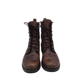 LACE UP MEN BOOTS BROWN 9.5B