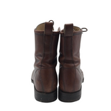 LACE UP MEN BOOTS BROWN 9.5B