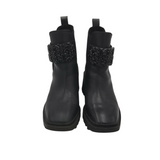 KARL LAGERFELD PARIS BEADED ANKLE BOOTS BLACK 7M
