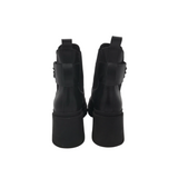 KARL LAGERFELD PARIS BEADED ANKLE BOOTS BLACK 7M