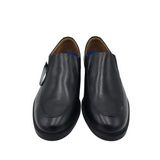 CLARKS LEATHER SLIP-ON MEN SHOE BLACK 9.5
