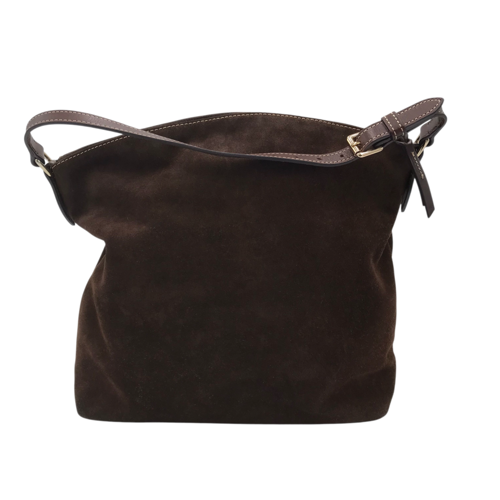 DOONEY & BOURKE SUEDE TOTE HANDBAG BROWN