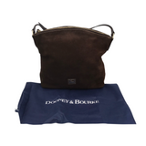 DOONEY & BOURKE SUEDE TOTE HANDBAG BROWN