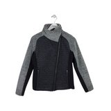 RET$115 MOTO-ZIP JACKET BLACK GRAY SMALL