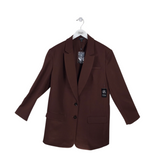 EXPRESS NWT$158 2 BUTTON BLAZER BROWN MEDIUM