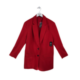 EXPRESS NWT$158 2 BUTTON BLAZER RED MEDIUM
