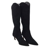 STEVE MADDEN RET $170 SUEDE KNEE HIGH BOOTS BLACK 6M