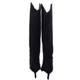 STEVE MADDEN RET $170 SUEDE KNEE HIGH BOOTS BLACK 6M