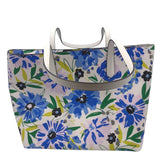 KATE SPADE FLORAL LARGE TOTE HANDBAG BLUE GREEN