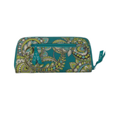 VERA BRADLEY ZIP AROUND CLUTCH HANDBAG PINK BLUE