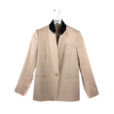 STELLA MCCARTNEY LONG SLEEVE DESIGNER BLAZER CREAM BLACK 2