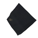 BIJAN POCKET SQUARE POLKA DOTS MEN ACCESSORIES GRAY WHITE