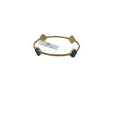 JULIE VOS RET$155 GOLD PLATED BRACELET TEAL