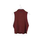 TORRID SLEEVELESS BLOUSE BROWN M/L