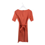 TRINA TURK SHORT SLEEVE MINI DESIGNER DRESS ORANGE MEDIUM
