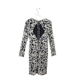 ALICE + OLIVIA RET$348 EMBROIDERED MIDI DESIGNER DRESS WHITE BLACK 6