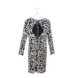 ALICE + OLIVIA RET$348 EMBROIDERED MIDI DESIGNER DRESS WHITE BLACK 6