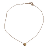 KENDRA SCOTT PENDANT NECKLACE GOLDTONE PINK