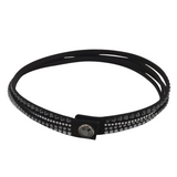 SWAROVSKI WRAP CRYSTALS BRACELET BLACK OS