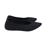 SKECHERS RHINESTONE SLIP ON SHOES BLACK 9