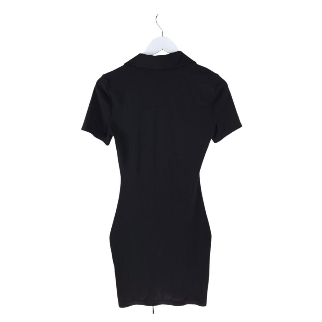 ALICE + OLIVIA SHORT SLEEVE DESIGNER DRESS BLACK XSMALL