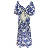 HYACINTH HOUSE MAXI FLORAL DESIGNER DRESS BLUE WHITE XX LARGE