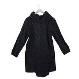 RET$465 REVERSIBLE DESIGNER COAT BLACK MEDIUM