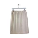 ST JOHN PENCIL DESIGNER SKIRT CREAM 6