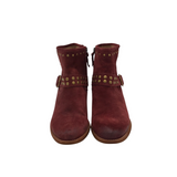 SOFFT SUEDE ANKLE BOOTIES BOOTS RUST GOLD 10M
