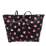 KATE SPADE NWT$328 HEART LEATHER TOTE HANDBAG BLACK PINK
