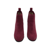 MICHAEL KORS SUEDE ANKLE BOOTS BERRY 7M