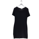 ST JOHN SHORT SLEEVE DESIGNER DRESS BLACK 10