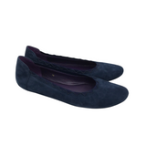 VANELI SUEDE SLIP ON FLATS SHOES NAVY 9N