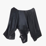 JOSIE NATORI NWT$550 3/4 SLEEVE DESIGNER TOP BLACK 10