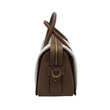 KATE SPADE NWT SHERPA SATCHEL HANDBAG TAN WHITE