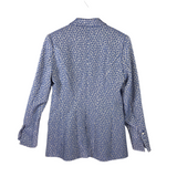 HILTON HOLLIS NWT$1455 2PC FLORAL JACKET/PANTSUIT DESIGNER OUTFIT BLUE SILVER 4