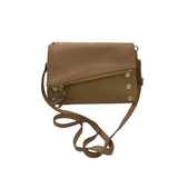 HAMMITT 2 PIECE SNAKE PRINT HANDBAG YELLOW BROWN