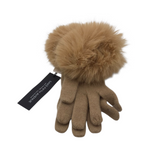 SAKS FIFTH AVENUE NWT CASHMERE GLOVES WOMEN'S ACCESSORIES TAN OS