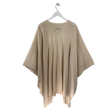 ST JOHN PONCHO STYLE DESIGNER CARDIGAN CREAM ONE SIZE