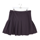 SALVATORE FERRAGAMO PLEATED MINI DESIGNER SKIRT PURPLE 48