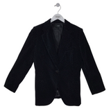 THEORY POLKA DOTS VELVET DESIGNER BLAZER BLACK GRAY 10