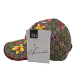 GUCCI GG SUPREME FLORA BASEBALL CAP LUXE ACCESSORIES YELLOW/BEIGE