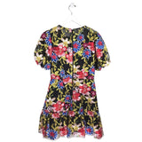 MILLY RET$525 EMBROIDERED SHORT SLEEVE DESIGNER DRESS MULTICOLOR 8