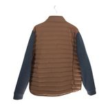 PETER MILLAR NWT PUFFER ZIP MEN JACKET BROWN GREY xxlarge