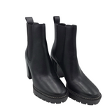 RET$458 ANKLE BOOTIE DESIGNER BOOTS BLACK 7.5