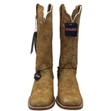 DURANGO RET$246 WESTERN BOOTS BROWN ORANGE 6.5M