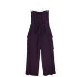 NWT$625 STRAPLESS DESIGNER JUMPSUIT PURPLE 4