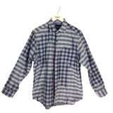 TOMMY BAHAMA LONG SLEEVE MEN SHIRT INDIGO GRAY MEDIUM