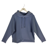 CHICO'S COWL NECK SWEATER BLUE 1