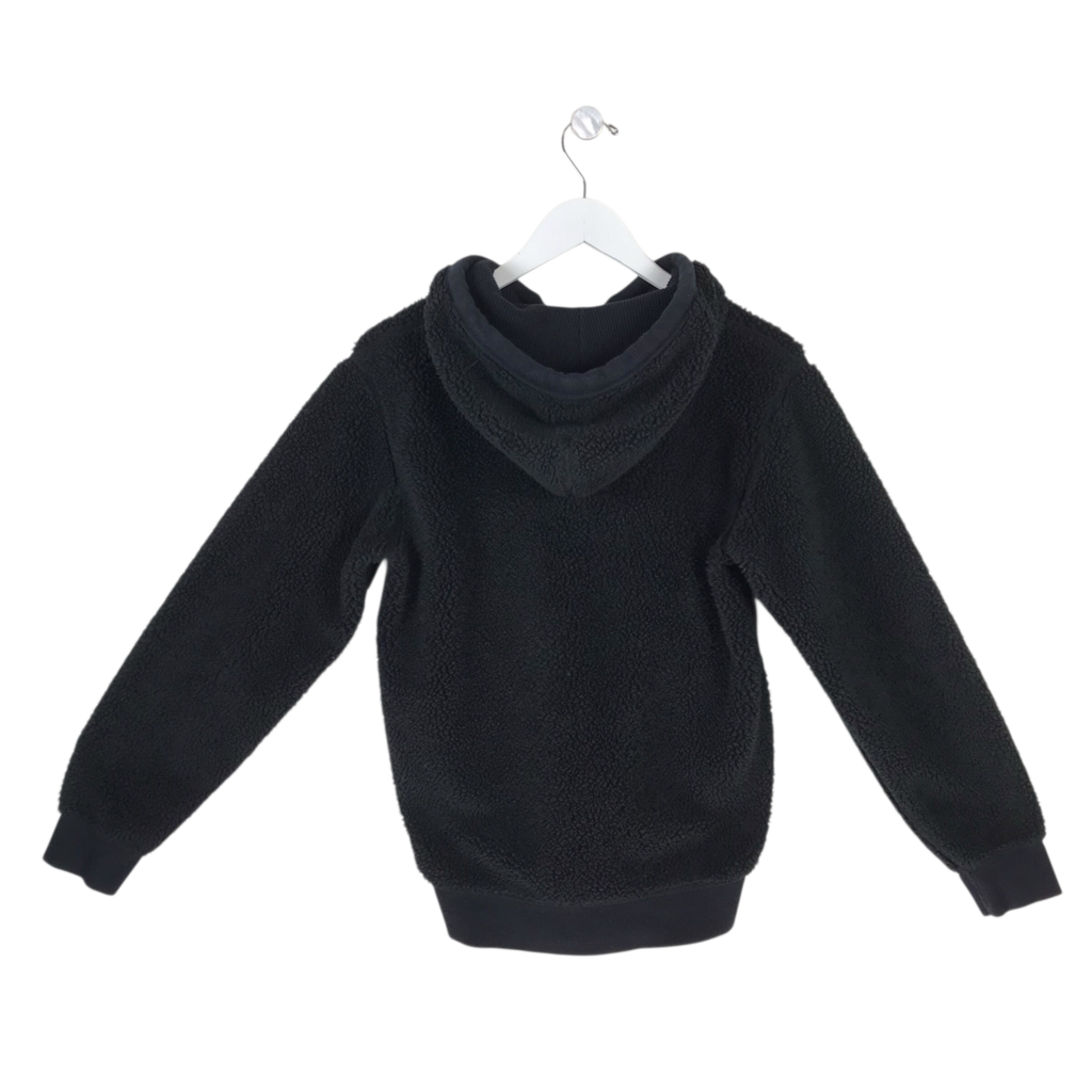 RAG & BONE RET$295 1/4 ZIP SHERPA PULLOVER DESIGNER JACKET BLACK SMALLP